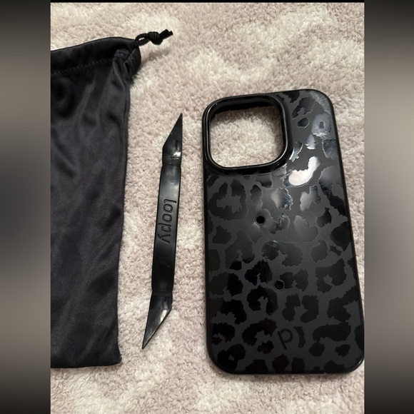 Loopy Case Midnight Leopard IPhone 14 Pro - Picture 4 of 4